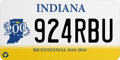 IN license plate 924RBU
