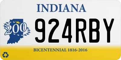 IN license plate 924RBY