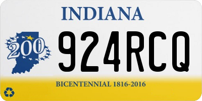 IN license plate 924RCQ
