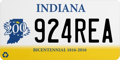 IN license plate 924REA