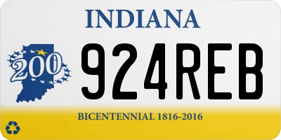IN license plate 924REB
