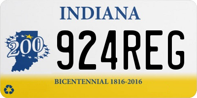 IN license plate 924REG