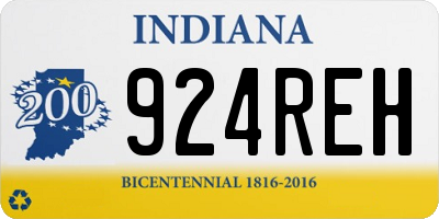 IN license plate 924REH