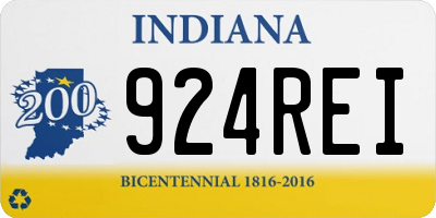IN license plate 924REI
