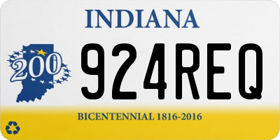 IN license plate 924REQ