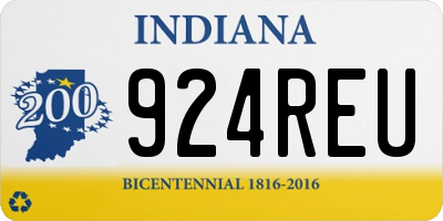 IN license plate 924REU