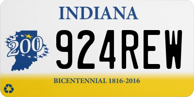 IN license plate 924REW
