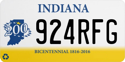 IN license plate 924RFG