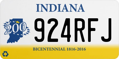 IN license plate 924RFJ