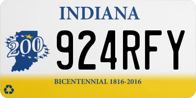 IN license plate 924RFY