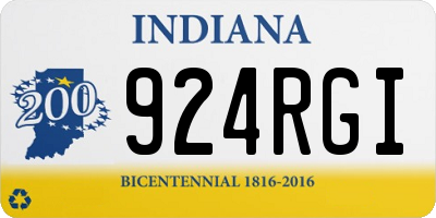 IN license plate 924RGI