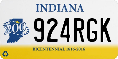 IN license plate 924RGK