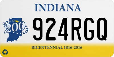 IN license plate 924RGQ