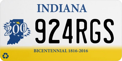IN license plate 924RGS