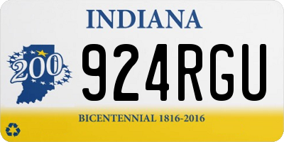 IN license plate 924RGU