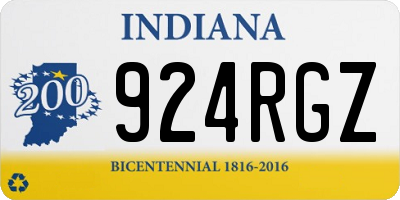 IN license plate 924RGZ