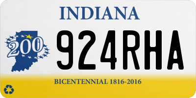 IN license plate 924RHA