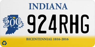 IN license plate 924RHG