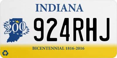 IN license plate 924RHJ