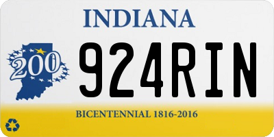 IN license plate 924RIN