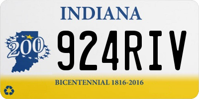 IN license plate 924RIV