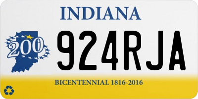 IN license plate 924RJA