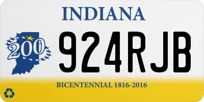 IN license plate 924RJB