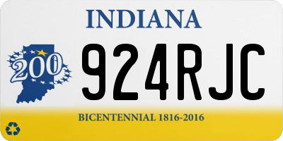 IN license plate 924RJC