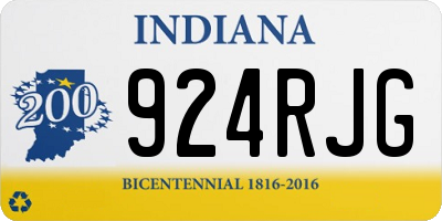 IN license plate 924RJG