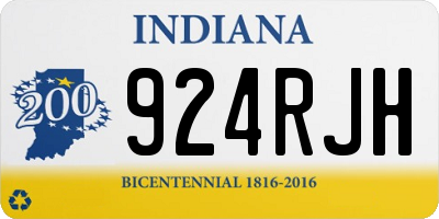 IN license plate 924RJH