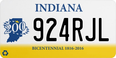 IN license plate 924RJL