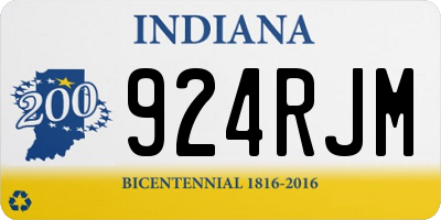 IN license plate 924RJM