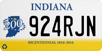 IN license plate 924RJN