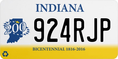 IN license plate 924RJP