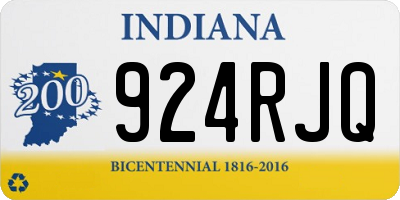 IN license plate 924RJQ