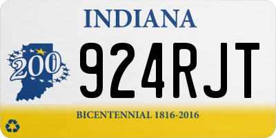 IN license plate 924RJT