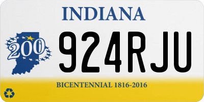 IN license plate 924RJU
