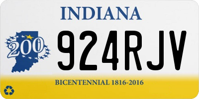 IN license plate 924RJV