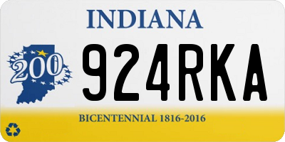 IN license plate 924RKA