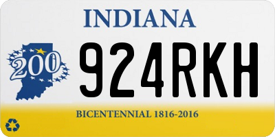 IN license plate 924RKH