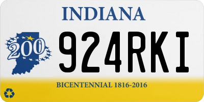 IN license plate 924RKI
