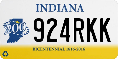 IN license plate 924RKK