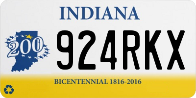 IN license plate 924RKX