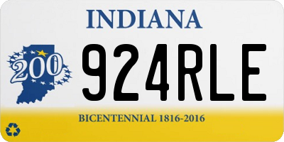 IN license plate 924RLE