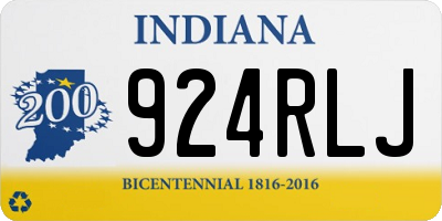 IN license plate 924RLJ