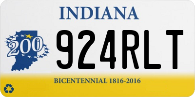 IN license plate 924RLT