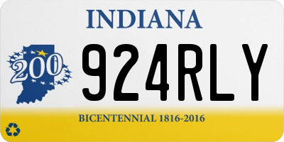 IN license plate 924RLY