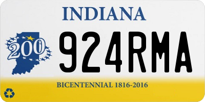 IN license plate 924RMA