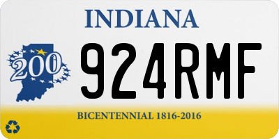 IN license plate 924RMF