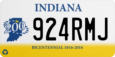 IN license plate 924RMJ